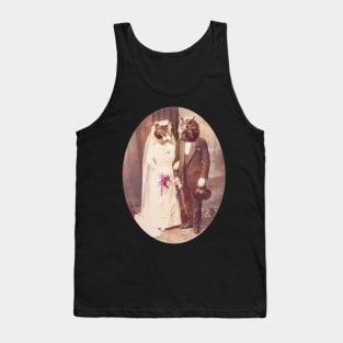 Owl and Pussycat Wedding purple Tank Top